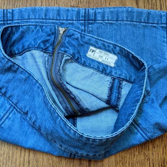 Free People Blue Denim Jean Skirt - Picture 5 of 10